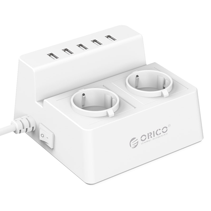 Сетевой фильтр Orico ODC-2A5U-V1-EU-WH White
