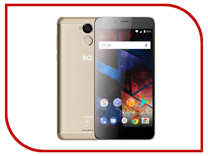 Сотовые / мобильные телефоны, смартфоны 5594 Strike Power Max Сотовый телефон BQ 5594 Strike Power Max Gold Brushed