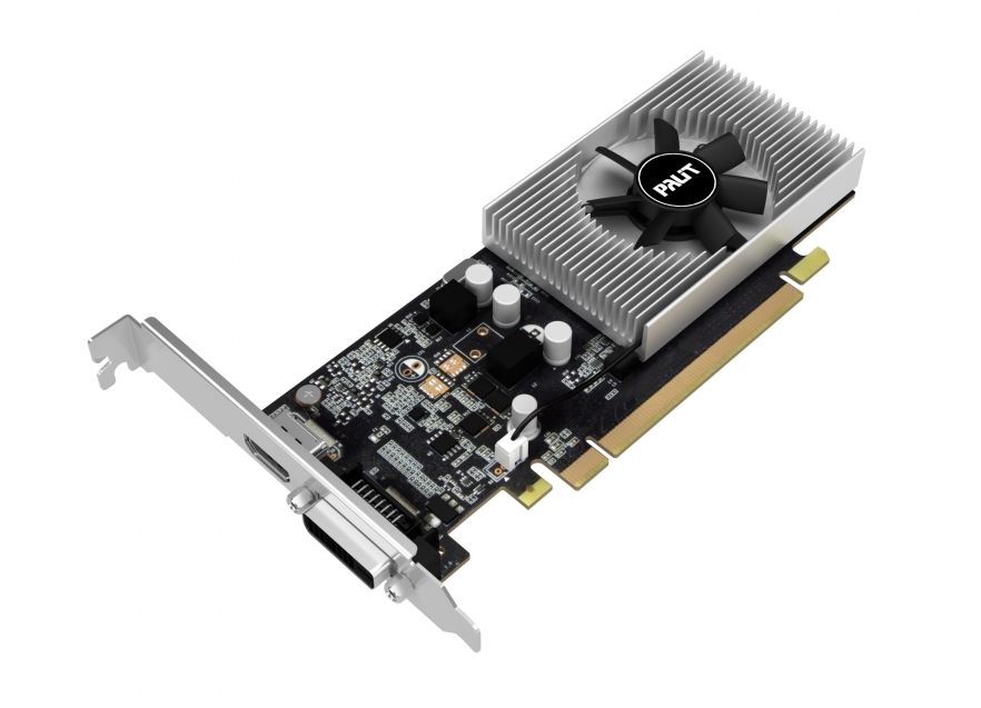 Видеокарта Palit GeForce GT 1030 LP 1227Mhz PCI-E 3.0 2048Mb 6000Mhz 64 bit DVI-D HDMI VGA NE5103000646-1080F