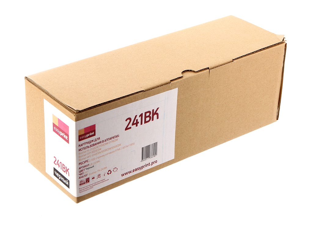 Картридж EasyPrint LB-241 Black для Brother HL-3140CW/3170CDW/DCP-9020CDW/MFC-9330CDW, LB-241
Картридж EasyPrint LB-241 Black для Brother HL-3140CW/3170CDW/DCP-9020CDW/MFC-9330CDW, LB-241