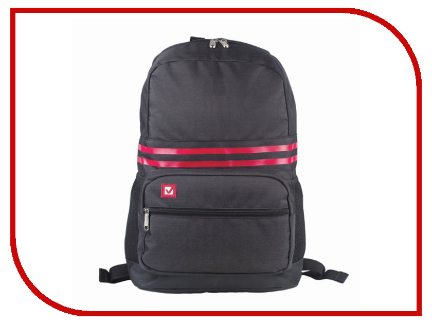 все цены на Рюкзак BRAUBERG Две полоски Black 227076 онлайн