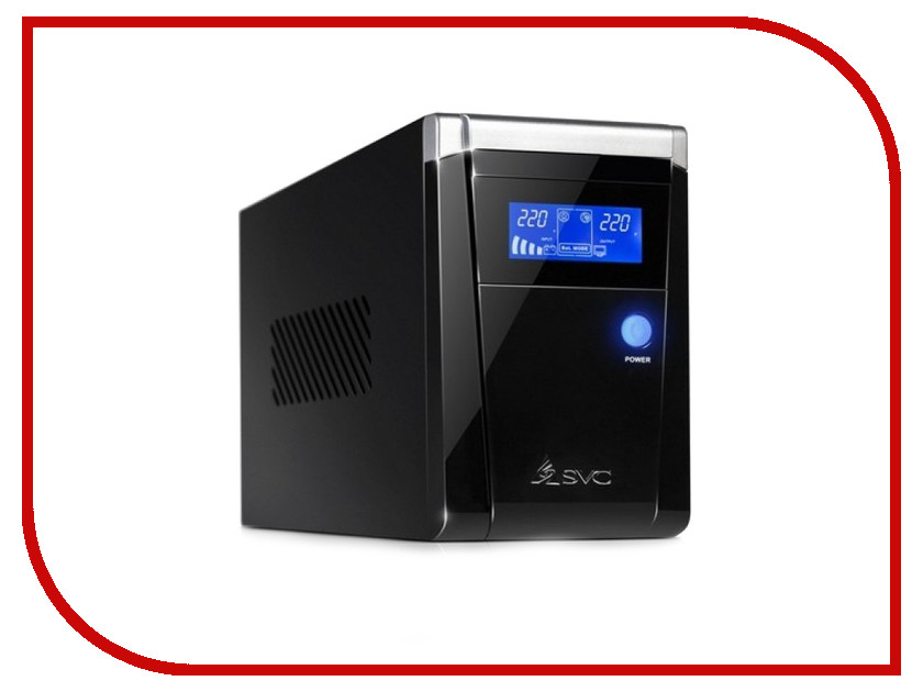 Источники бесперебойного питания (ИБП/UPS) V-1500-F-LCD Источник бесперебойного питания SVC V-1500-F-LCD 1500BA/900W
