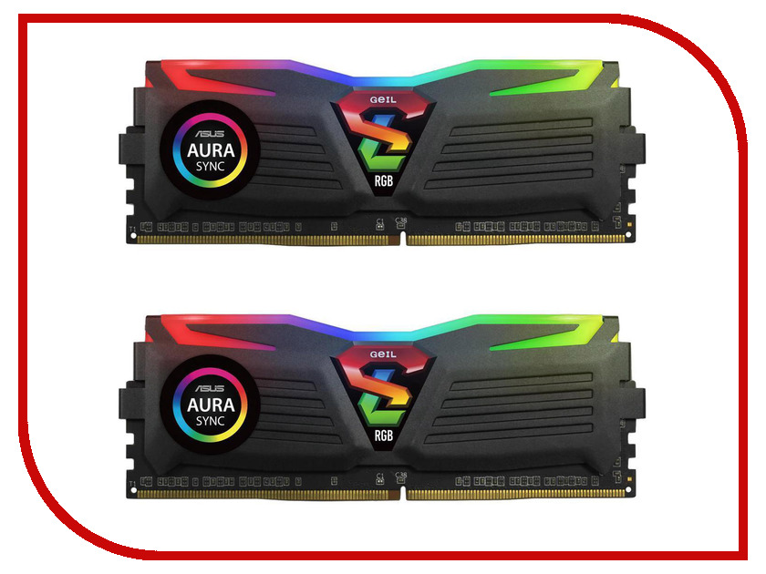 Модули памяти GLS48GB2400C16DC Модуль памяти GeIL Super Luce DDR4 DIMM 2400MHz PC4-19200 CL16 - 8Gb KIT (2x4Gb) GLS48GB2400C16DC