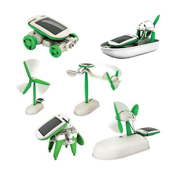  Зарядное устройство Solar Robot Kit / Нужные вещи 6 in 1 Green 1281