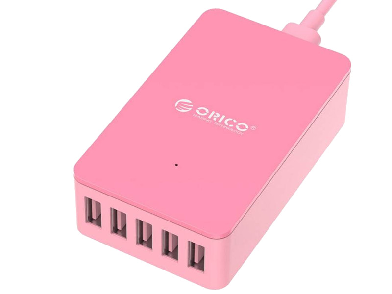 фото Зарядное устройство orico cse-5u 5-ports pink