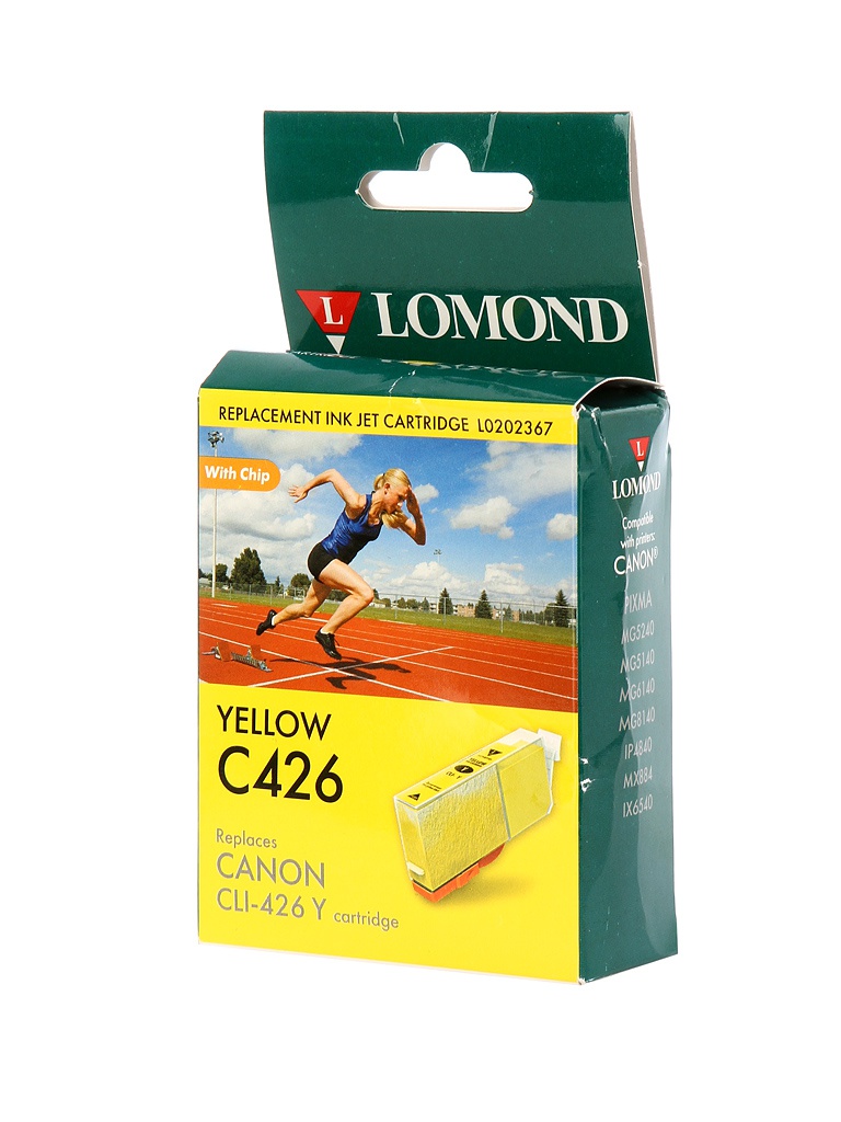Картридж Lomond L0202367 Yellow для Canon Pixma MG5240/5140/6140/8140/IP4840/MX884/IX6544 Картридж Lomond L0202367 Yellow для Canon Pixma MG5240/5140/6140/8140/IP4840/MX884/IX6544