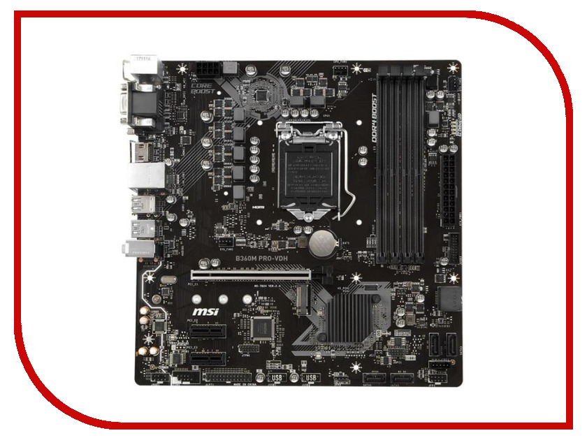 все цены на Материнская плата MSI B360M PRO-VDH онлайн