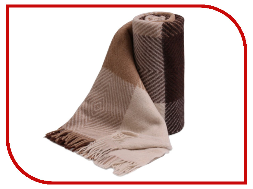 Плед Vladi Скиф 170x210cm White-Beige-Brown-Terracotta 00000677