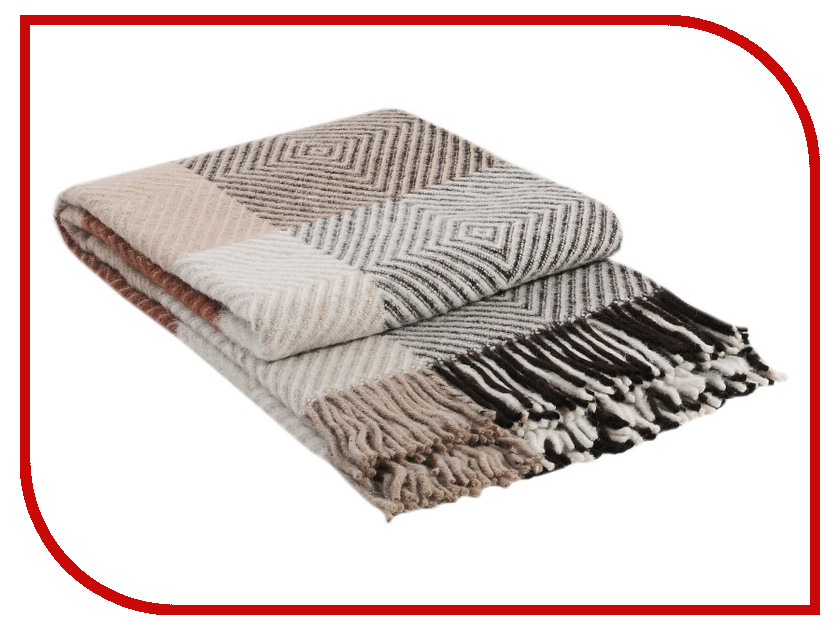 Плед Vladi Скиф 140x200cm White-Beige-Terracotta-Brown 00002053