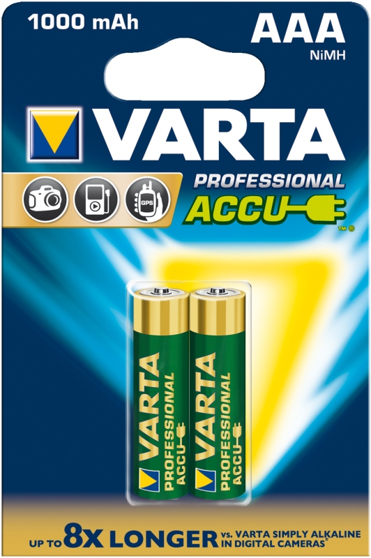 Varta Аккумулятор AAA - Varta 1000mAh BL2 Professional (2 штуки) 5703