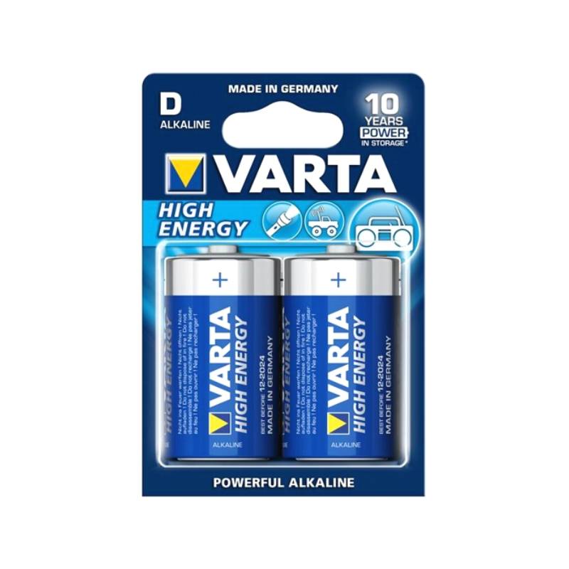 Varta Батарейка D - Varta High Energy 4920 LR20 (2 штуки)