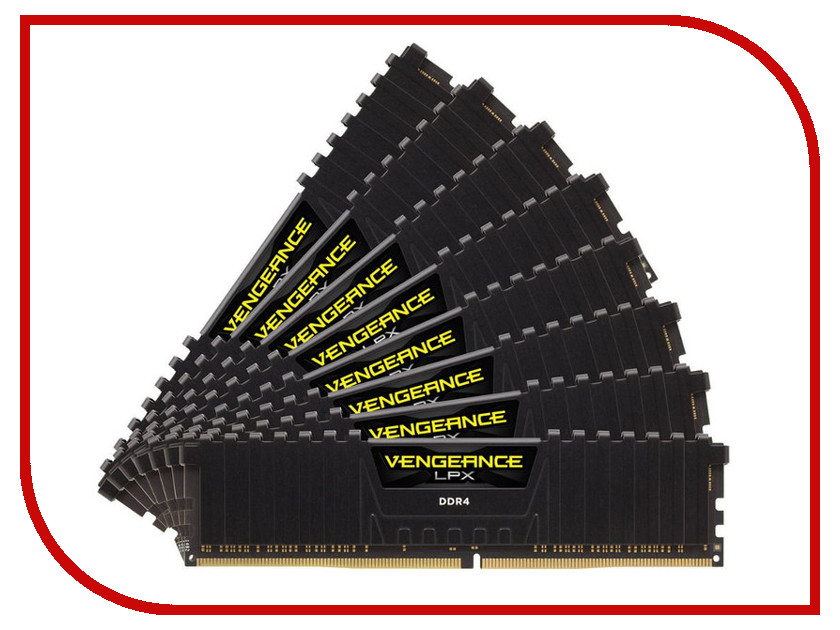 Модуль памяти Corsair CMK128GX4M8X3600C18 
Модуль памяти Corsair CMK128GX4M8X3600C18