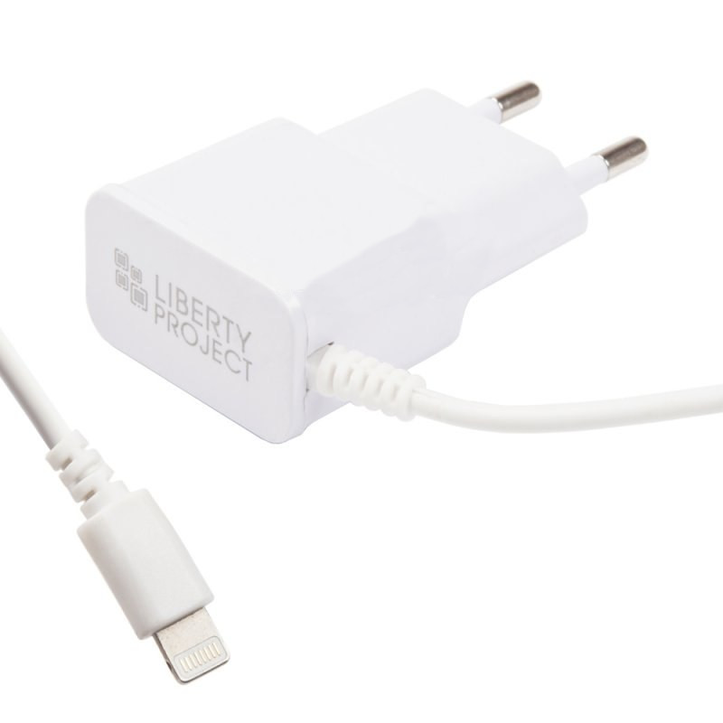 фото Зарядное устройство liberty project 2.1а apple 8 pin white 0l-00030222