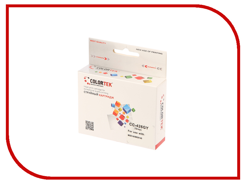 Картридж Colortek CLI-426GY чип Grey для Canon PIXMA IP4840/IP4940/IX6540/MG5140/MG5240/MG5340/MG6140/MG6240/MG8140/MG8240/MX714/MX884/MX894