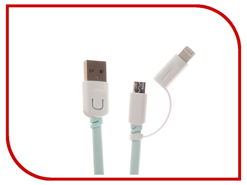 Аксессуар USAMS U-Trans Series US-SJ019 2в1 USB - MicroUSB/Lightning (8-pin) Light Blue
Аксессуар USAMS U-Trans Series US-SJ019 2в1 USB - MicroUSB/Lightning (8-pin) Light Blue