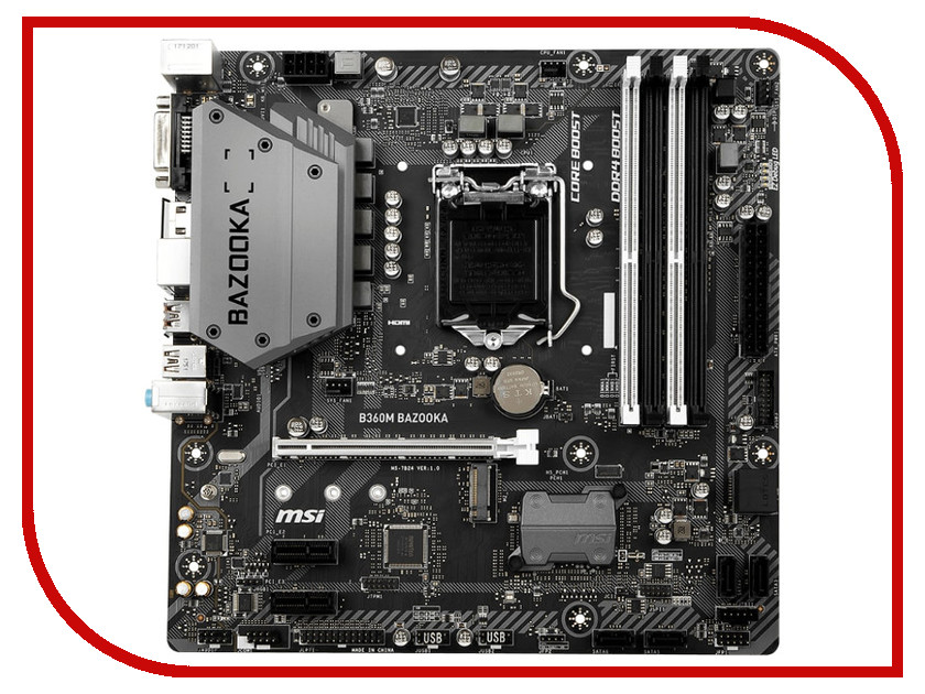 цена Материнская плата MSI B360M BAZOOKA