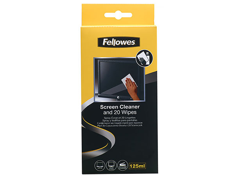 Чистящий набор Fellowes (спрей + салфетки) FS-99701 для экранов и оптики