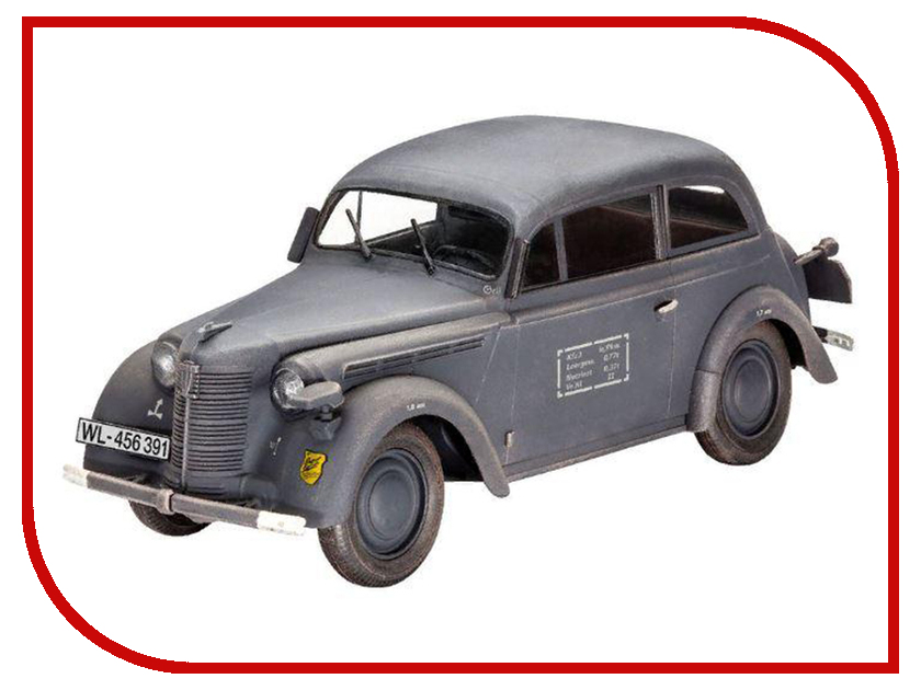 Сборная модель Revell Автомобиль немецких военнослужащих Kadett K38 Saloon 03270R сборная модель revell танк panther ausf 03107r