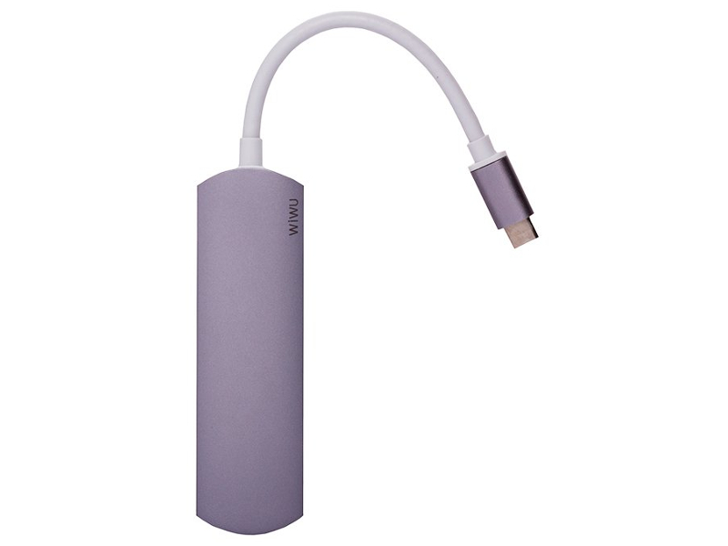 Хаб USB Activ Type-C WiWU T1 3 in 1 Grey 84743