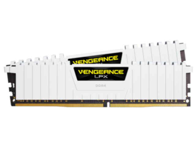 Модуль памяти Corsair Vengeance LPX White DDR4 DIMM 3000MHz PC4-24000 CL15 - 16Gb KIT (2x8Gb) CMK16GX4M2B3000C15W