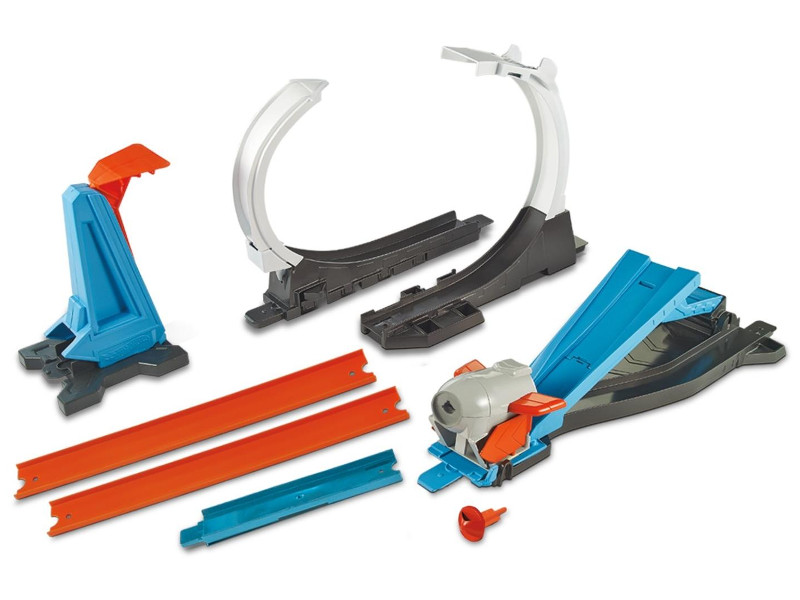 Автотрек Mattel Hot Wheels Конструктор трасс Запуск ракеты FLK60