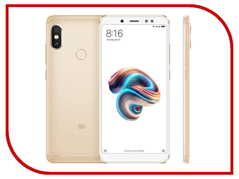 все цены на Сотовый телефон Xiaomi Redmi Note 5 4/64GB Gold онлайн