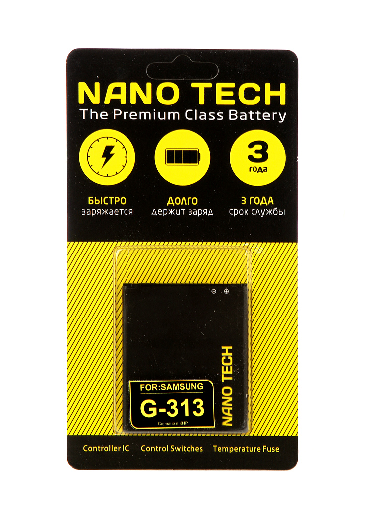 Аккумулятор Nano Tech для Samsung SM-G313H Galaxy Ace 4 Lite EB-BG313BBE 1500mAh