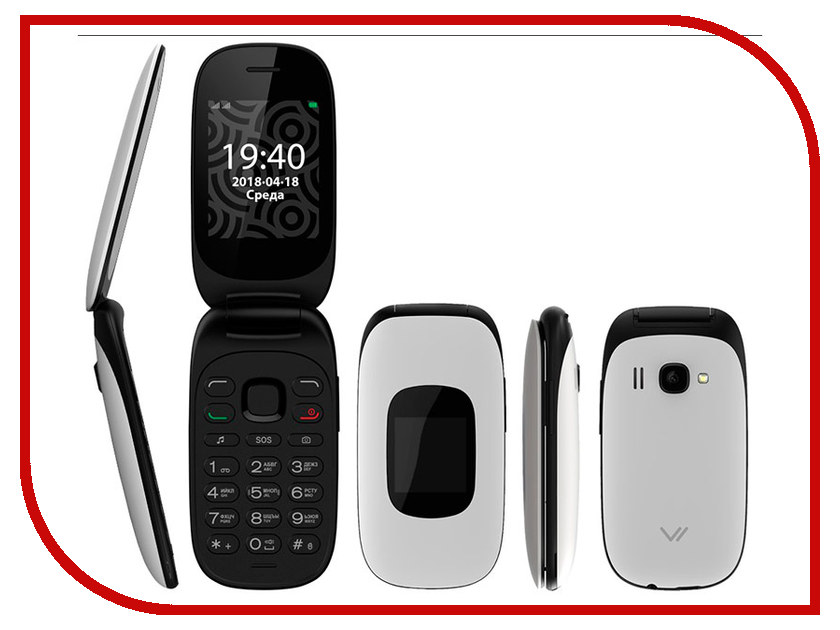 все цены на Сотовый телефон Vertex C314 Flip Black-White онлайн