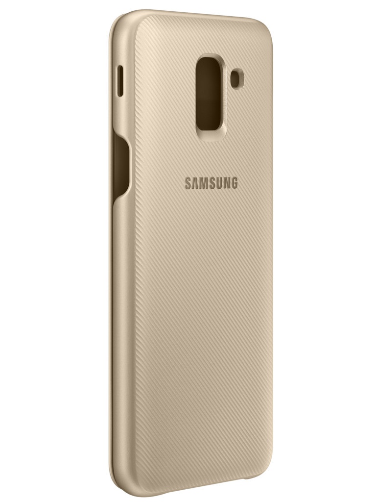 Чехол Samsung Galaxy J6 2018 Wallet Cover Gold SAM-EF-WJ600CFEGRU