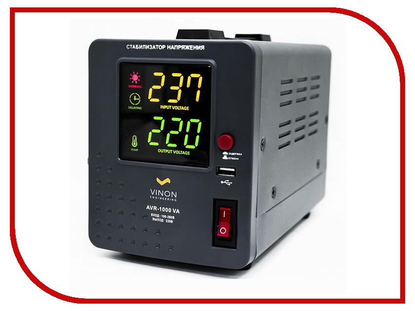все цены на Стабилизатор Vinon AVR-500VA онлайн