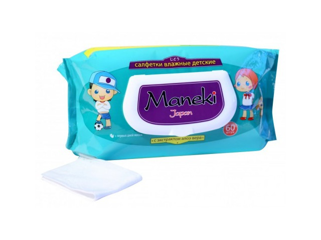 Салфетки Maneki Kaiteki 60шт WT494