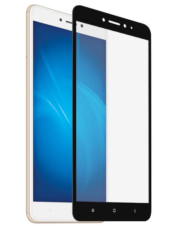 Аксессуар Защитное стекло для Xiaomi Mi Max 2 Onext с рамкой Black 41448