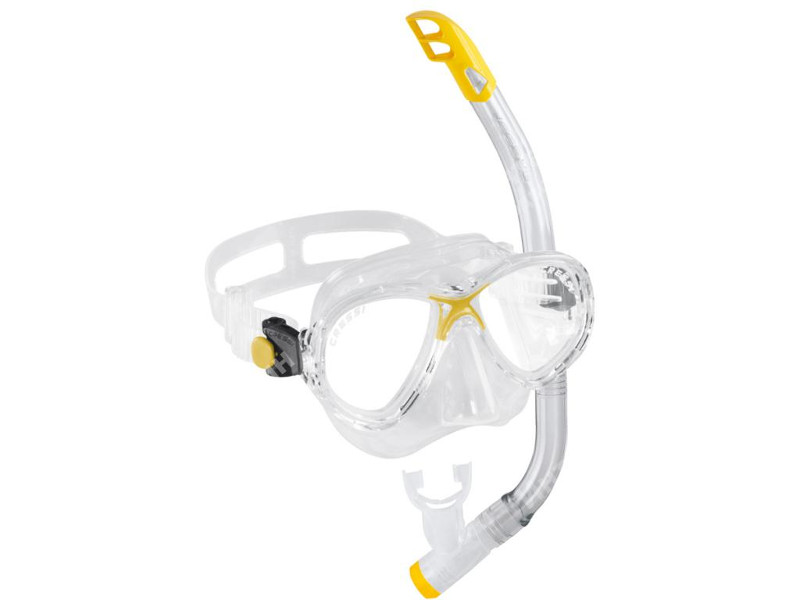 Набор маска + трубка Cressi Ondina VIP JR Top Transparent/Yellow DM1010131