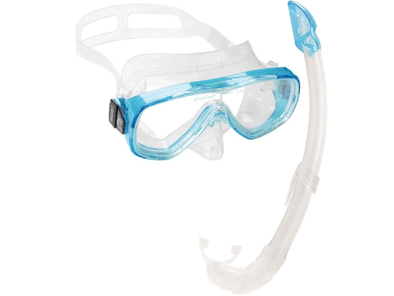 Набор маска + трубка Cressi Onda Marea Cobo Mexico Transparent Silicone/Aquamarine DM1010153