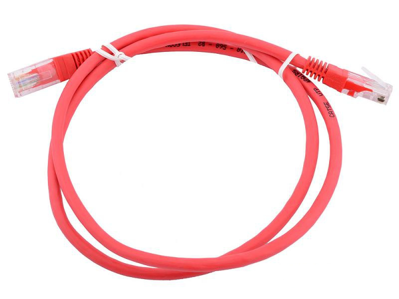 Сетевой кабель AOpen UTP cat.5e ANP511 0.5m Red ANP511_0.5M_R