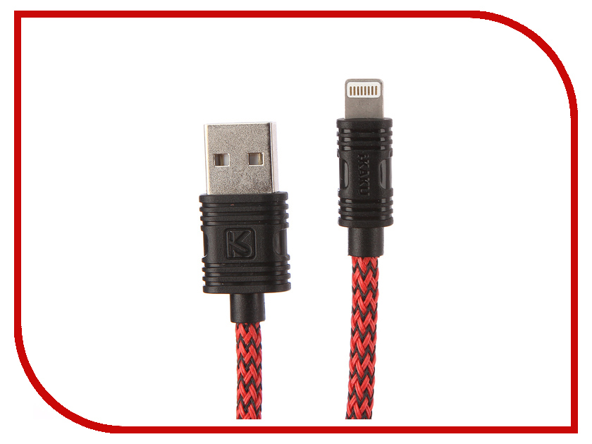 все цены на Аксессуар iKAKU Fly USB - Lightning 8pin Red онлайн