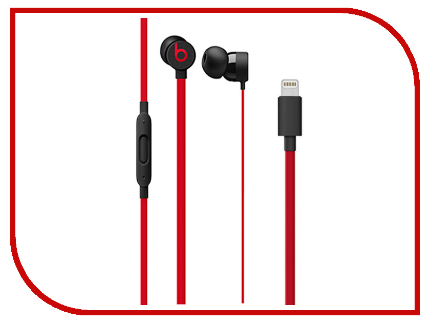 все цены на Beats urBeats3 (Lightning) Black-Red MRXX2ZE/A онлайн