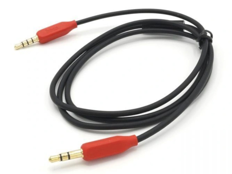 Аксессуар HOCO UPA12 3.5 Jack/M - 3.5 Jack/M с микрофоном Black