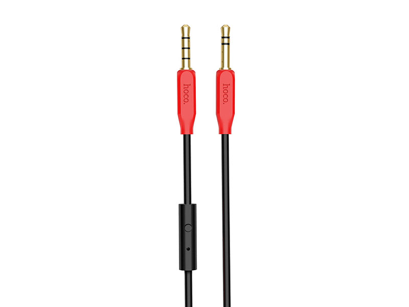 Аксессуар HOCO UPA12 3.5 Jack/M - 3.5 Jack/M с микрофоном Red