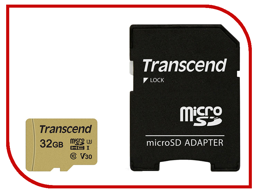 Карта памяти 32Gb - Transcend - Micro Secure Digital HC UHS-I U3 Class 10 TS32GUSD500S с переходником под SD цена Карта памяти 32Gb - Transcend - Micro Secure Digital HC UHS-I U3 Class 10 TS32GUSD500S с переходником под SD цены онлайн