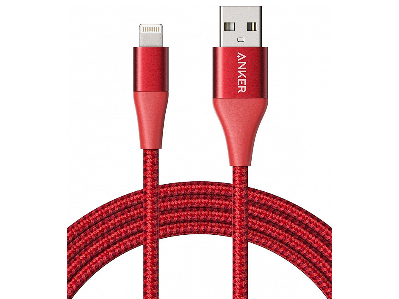 Аксессуар Anker PowerLine+ II USB-Lightning 0.9m Red A8452H91