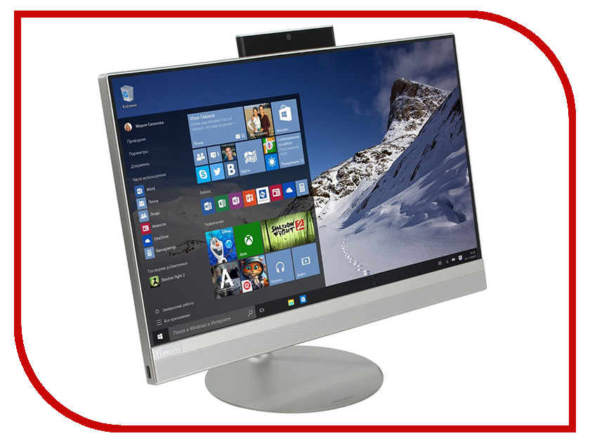 Моноблок Lenovo 520-22IKL F0D40079RK Silver (Intel Core i3-7100T 3.4 GHz/8192Mb/1000Gb/Intel HD Graphics/Wi-Fi/21.5/1920x1080/Windows 10 64-bit)