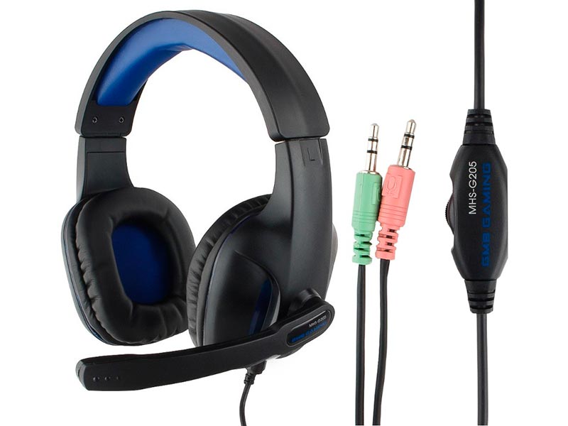 все цены на Gembird MHS-G205 Black-Blue онлайн