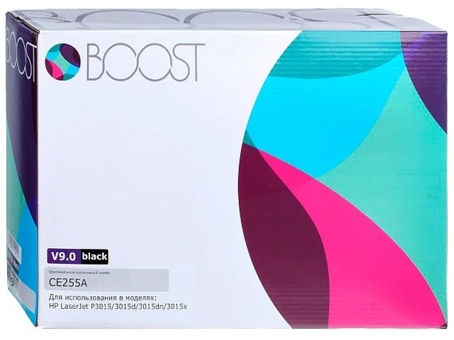 Картридж Boost CE255A V9.0 для HP LJP3015, CE255A
Картридж Boost CE255A V9.0 для HP LJP3015, CE255A