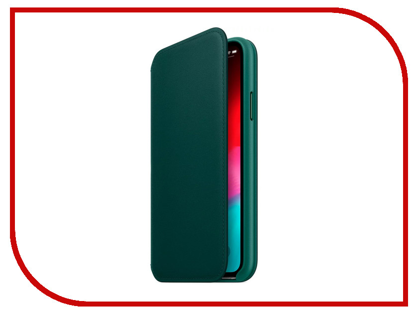 Аксессуар Чехол APPLE iPhone XS Leather Folio Forest Green MRWY2ZM/A