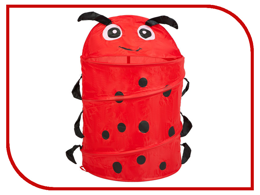 Корзина для игрушек Bondibon Божья Коровка ВВ3253