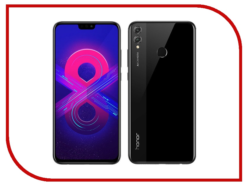 где купить Сотовый телефон Honor 8X 4/64GB Black по лучшей цене