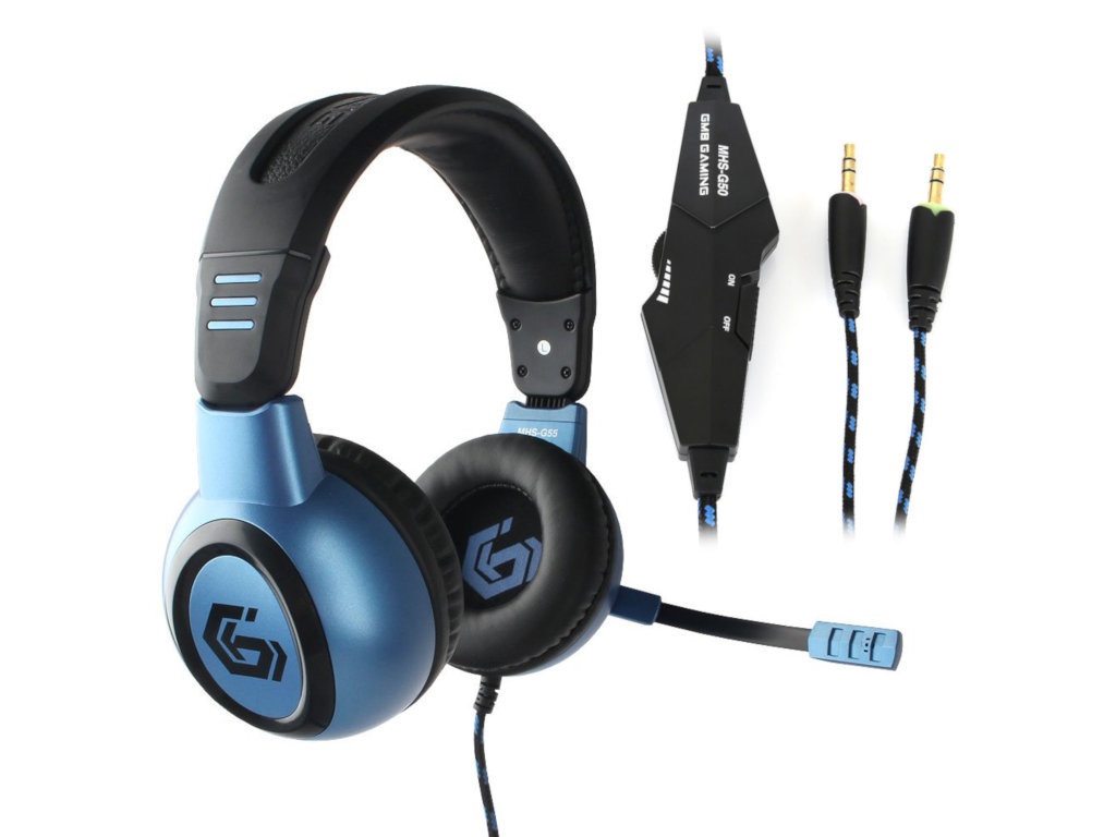 все цены на Gembird MHS-G55 Survarium Black-Blue онлайн
