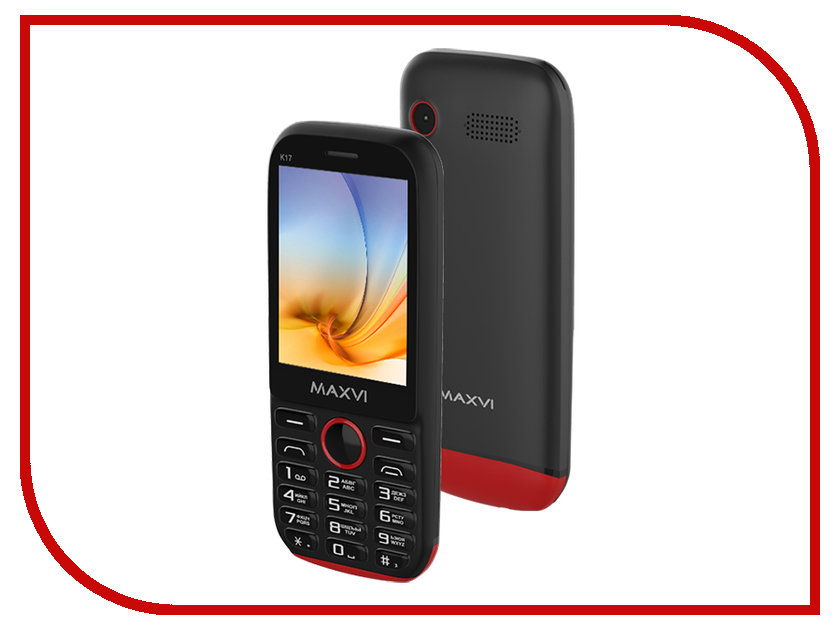 все цены на Сотовый телефон Maxvi K17 Black-Red онлайн