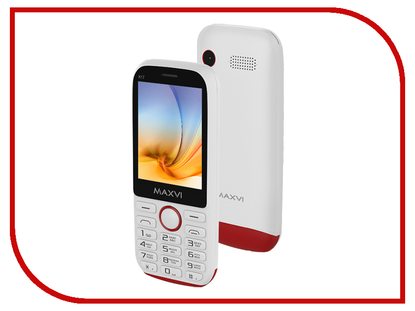 все цены на Сотовый телефон Maxvi K17 White-Red онлайн